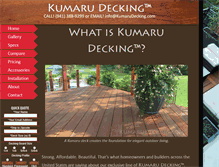 Tablet Screenshot of kumarudecking.com